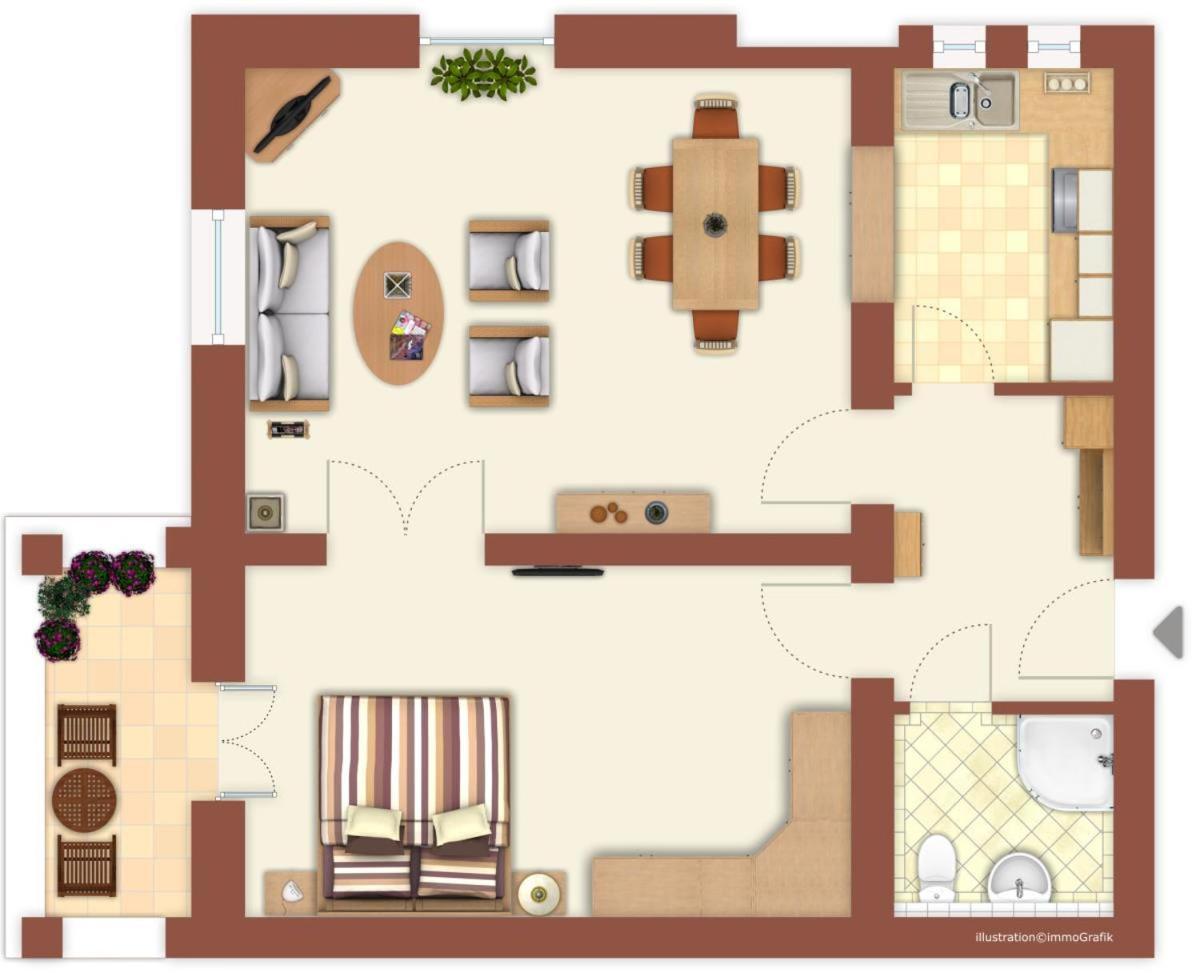 Berringer, Anker, Direkt An Der Promenade Apartment Rostock Exterior photo